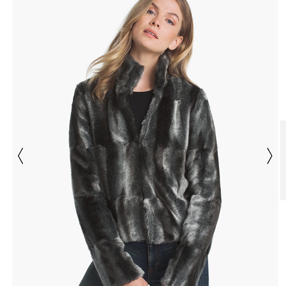 Faux Fur Cropped Coat